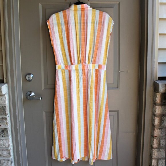 Loft Women's Size 8 Stripped Maxi Dress - Picture 9 of 9
